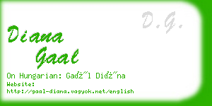 diana gaal business card
